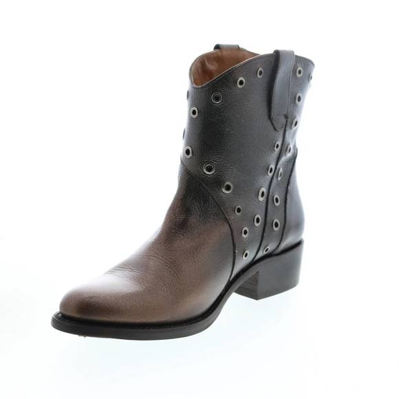 NEW FRYE diana grommet short boot in pewter ombre - Picture 2 of 4